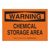 Chemical Storage Area Plastic Sign