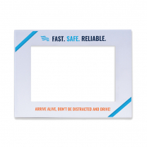 Don't Drive Distracted Car Visor Frame 