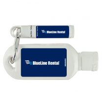 SPF30 Sunscreen 1oz Bottle With Carabiner and Clip Balm