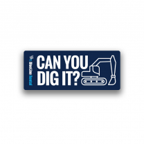 BlueLine Rental Can You Dig It Hard Cut Stickers (Pack of 25)