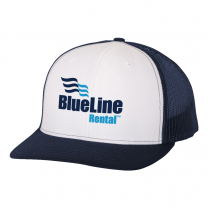 Richardson White/Navy Blue Snapback Trucker Cap