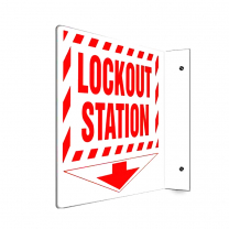 Lock-out Station Plastic Sign