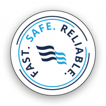 Fast Safe Reliable Hard Hat Sticker (Pack of 25)