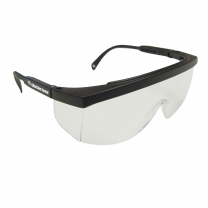 Safety Glasses with Wraparound Black Frame