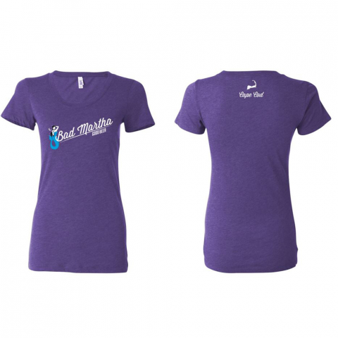 Women's BM Chest T-Shirt - Purple - Cape Cod