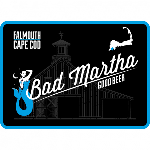 Bad Martha Tin Tacker Sign - Cape Cod