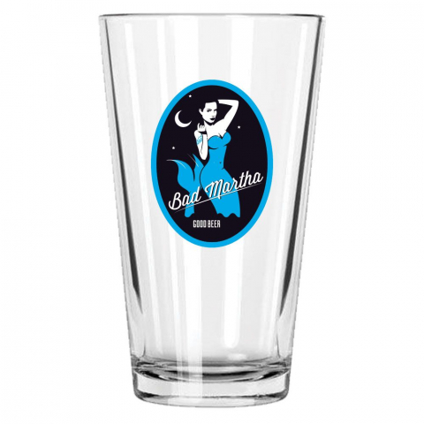 Bad Martha Pint Glass 