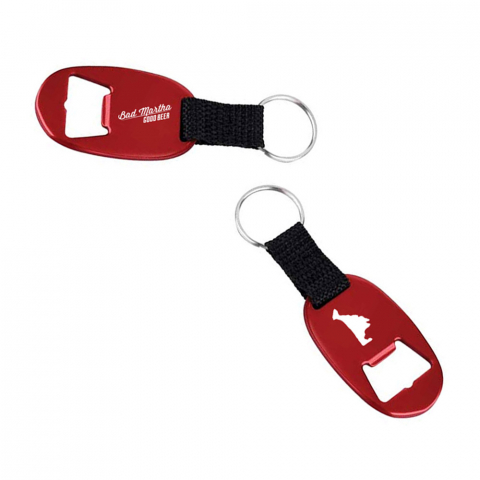 Red Bottle Opener Keychain