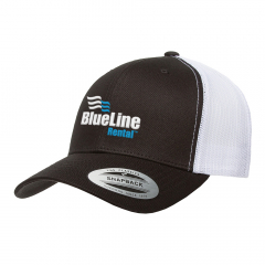 Flexfit Black/White Retro Trucker Cap