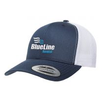 Flexfit Navy Blue/White Retro Trucker Cap